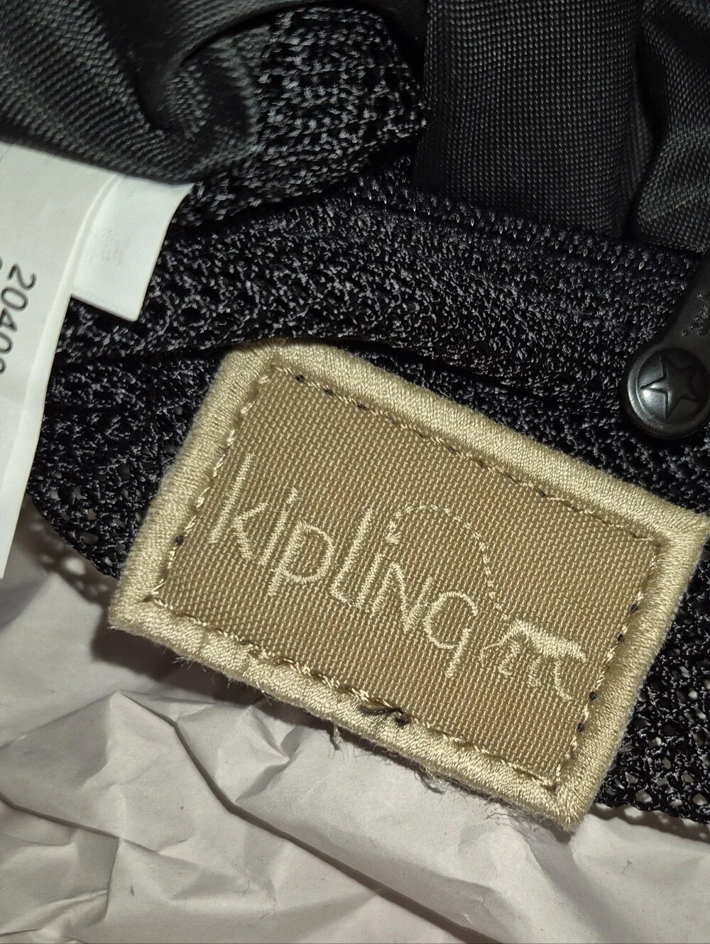 🔥RARE! Kipling Rolling Duffel Backpack Khaki Crinkled Nylon Travel Bag Large